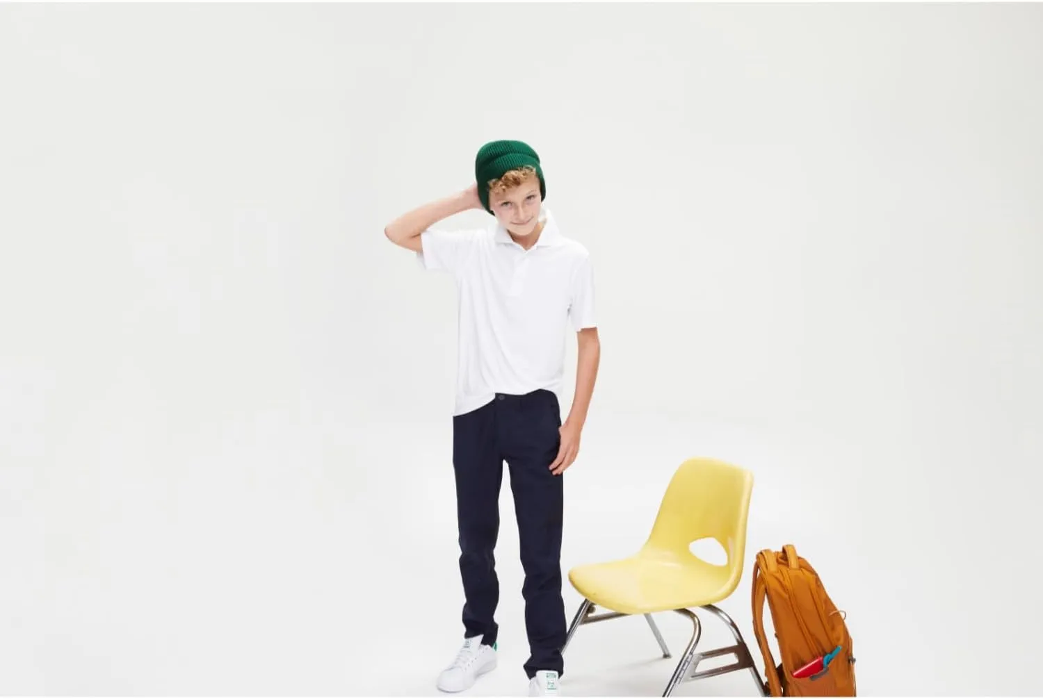 French Toast Boys' Slim Fit Taper Leg Performance Pant