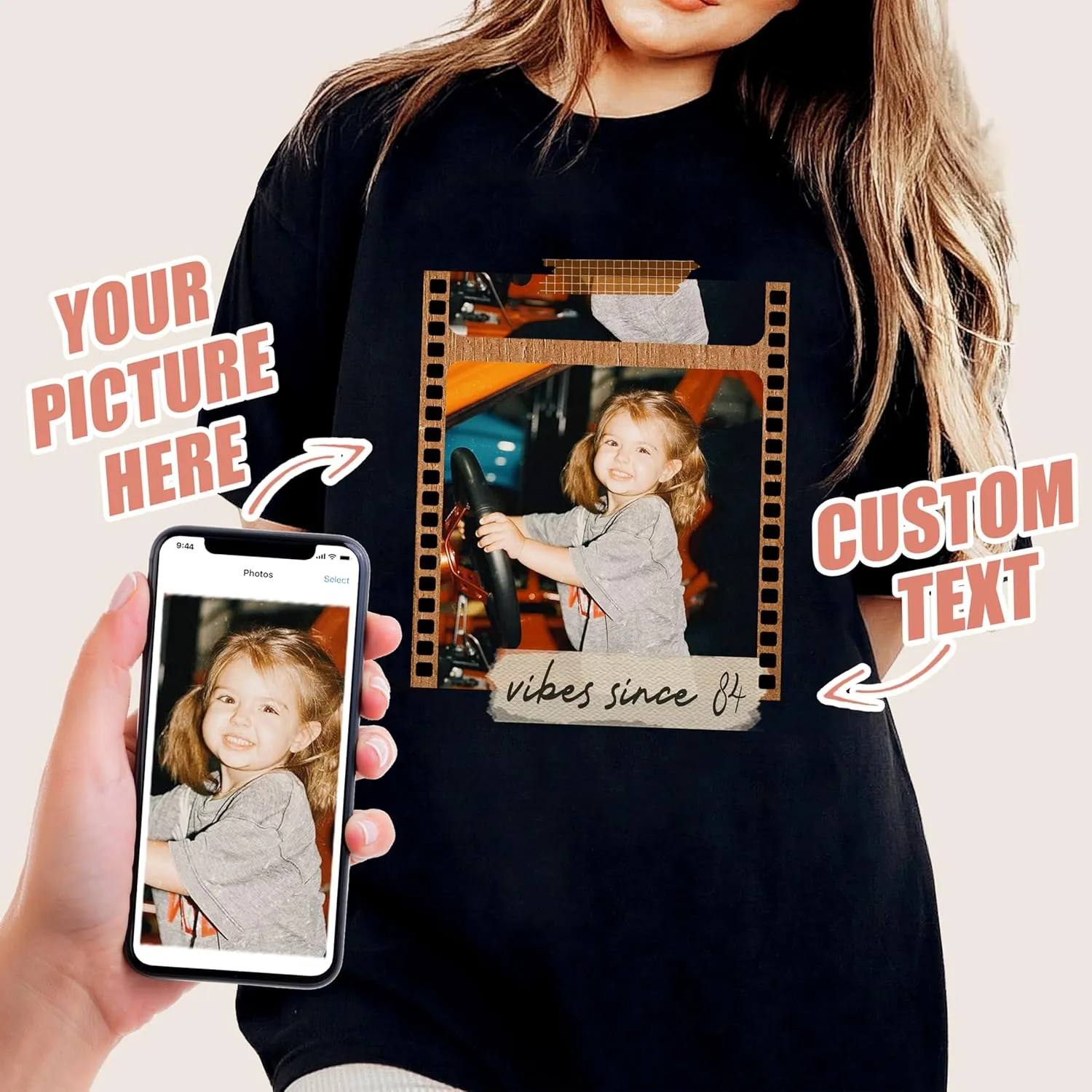 JIX & JOKY Custom Your Own Bootleg Rap Tee Custom Girlfriend Face Shirt for Boyfriend Vintage Birthday Valentine Shirt