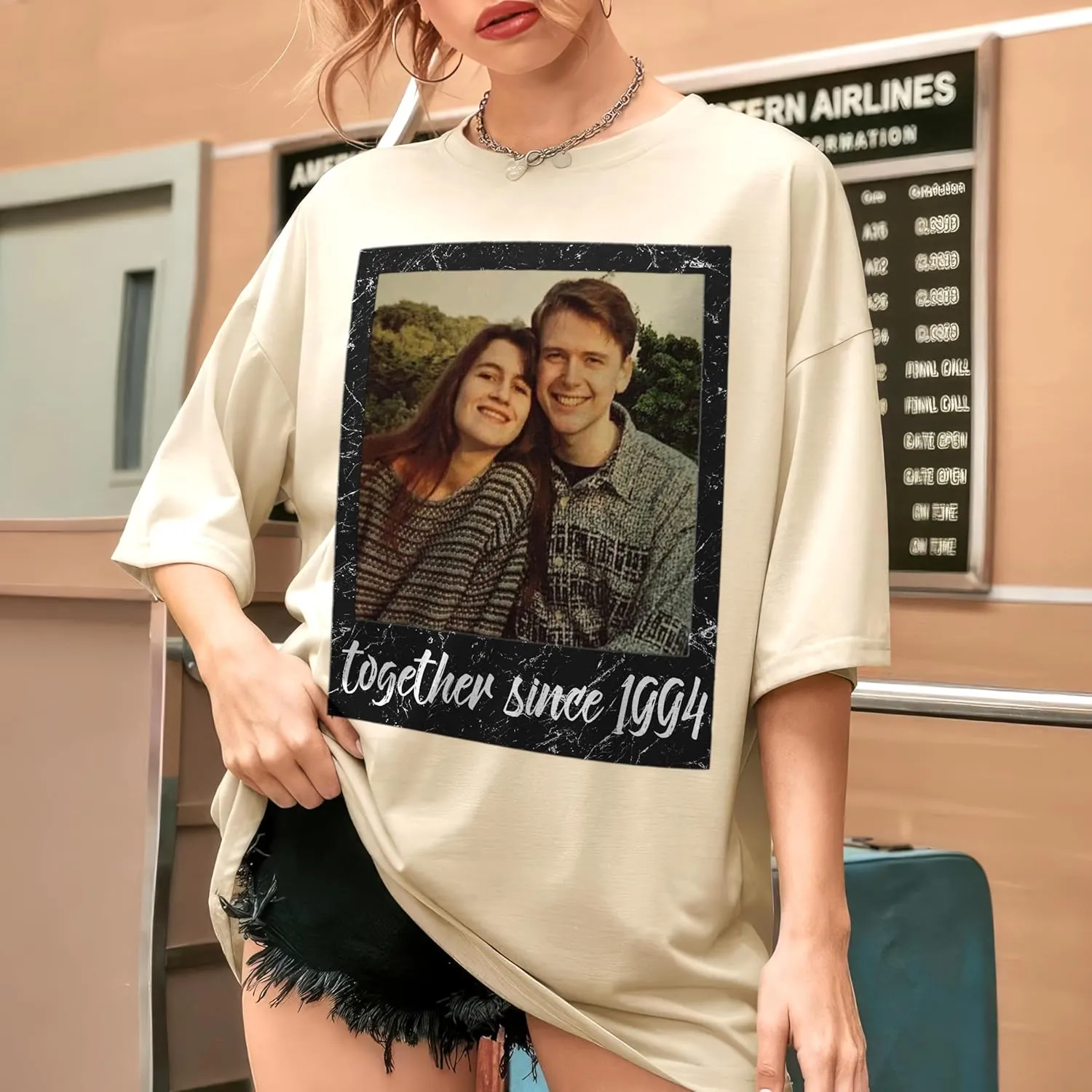 JIX & JOKY Custom Your Own Bootleg Rap Tee Custom Girlfriend Face Shirt for Boyfriend Vintage Birthday Valentine Shirt