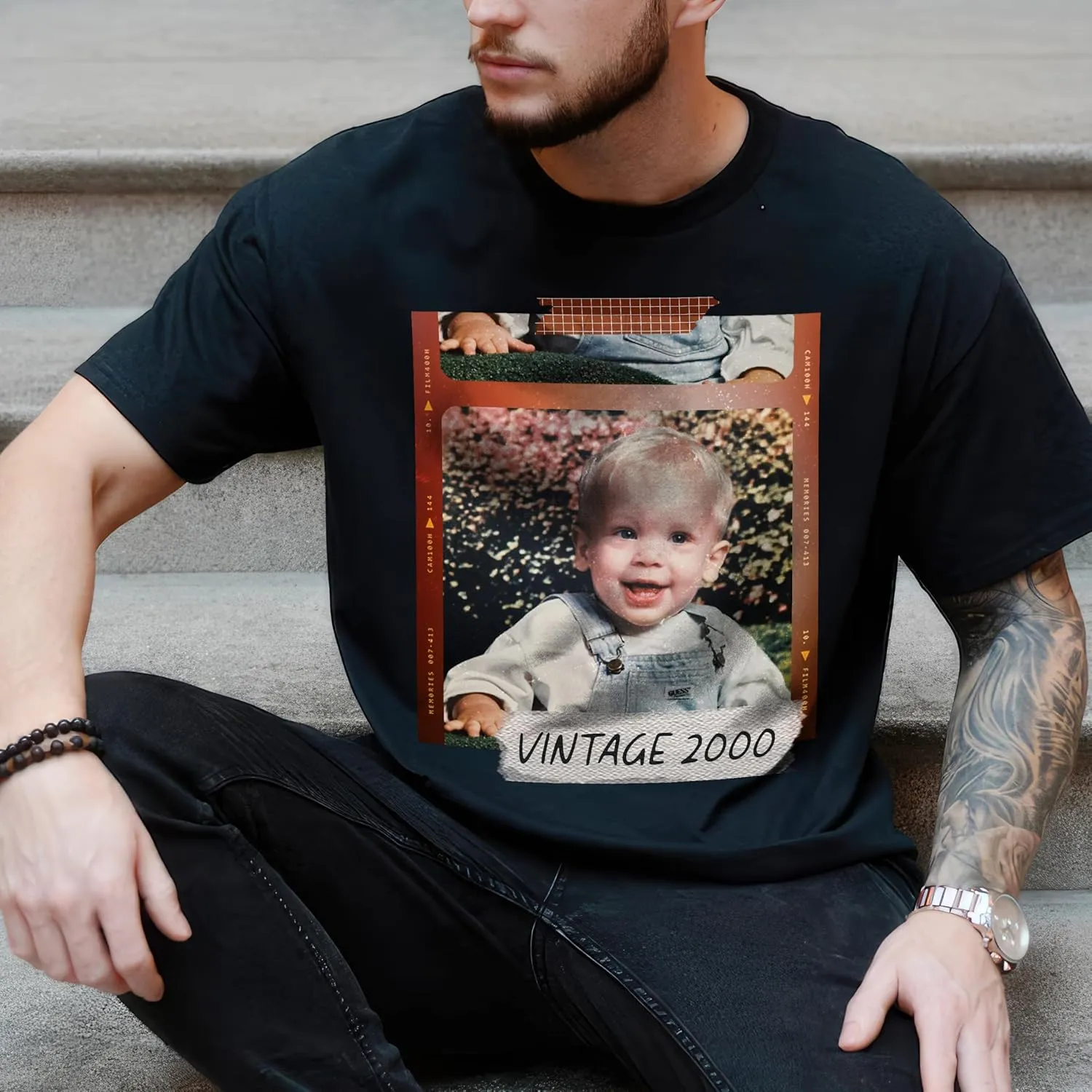 JIX & JOKY Custom Your Own Bootleg Rap Tee Custom Girlfriend Face Shirt for Boyfriend Vintage Birthday Valentine Shirt