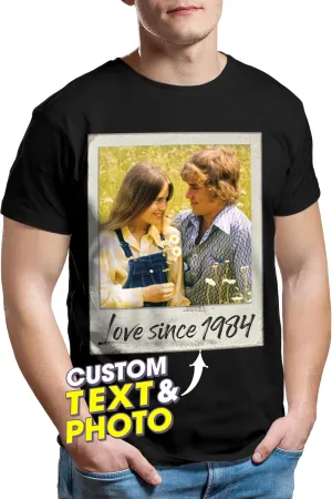 JIX & JOKY Custom Your Own Bootleg Rap Tee Custom Girlfriend Face Shirt for Boyfriend Vintage Birthday Valentine Shirt