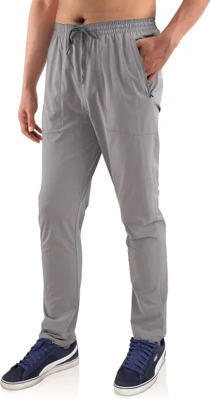 KNQR Men's Performance Lightweight Quick Dry Zip Pockets Slim Fit Stretch Active Golf Jogger Pants
