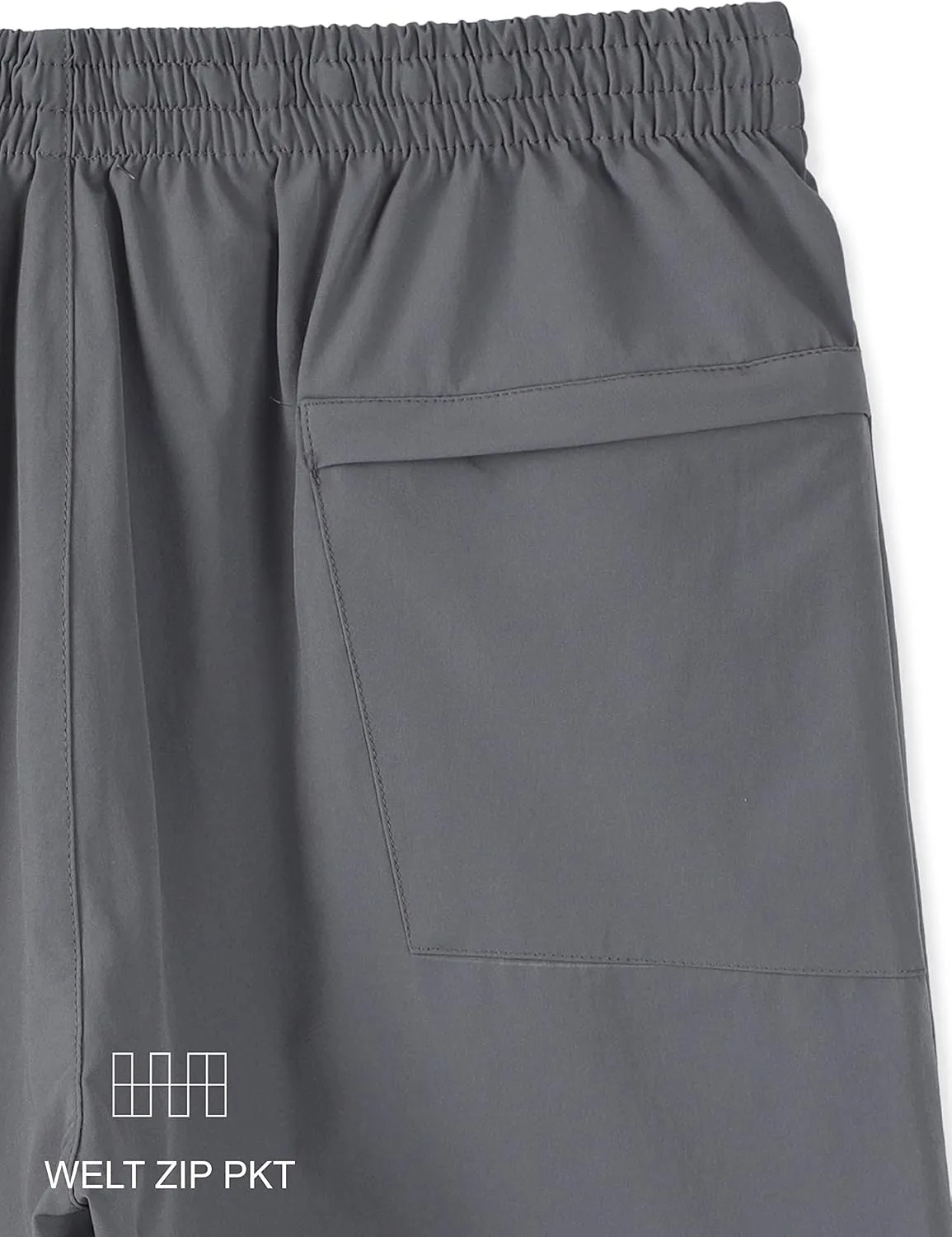 KNQR Men's Performance Lightweight Quick Dry Zip Pockets Slim Fit Stretch Active Golf Jogger Pants