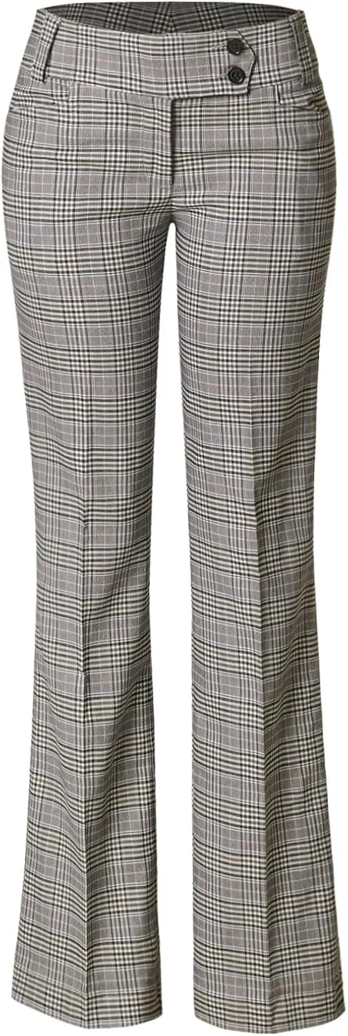 MixMatchy Women's Ultra Stretch Lux Comfort with Flex Motion Bootcut Dress Pants Work Business Office Trousers