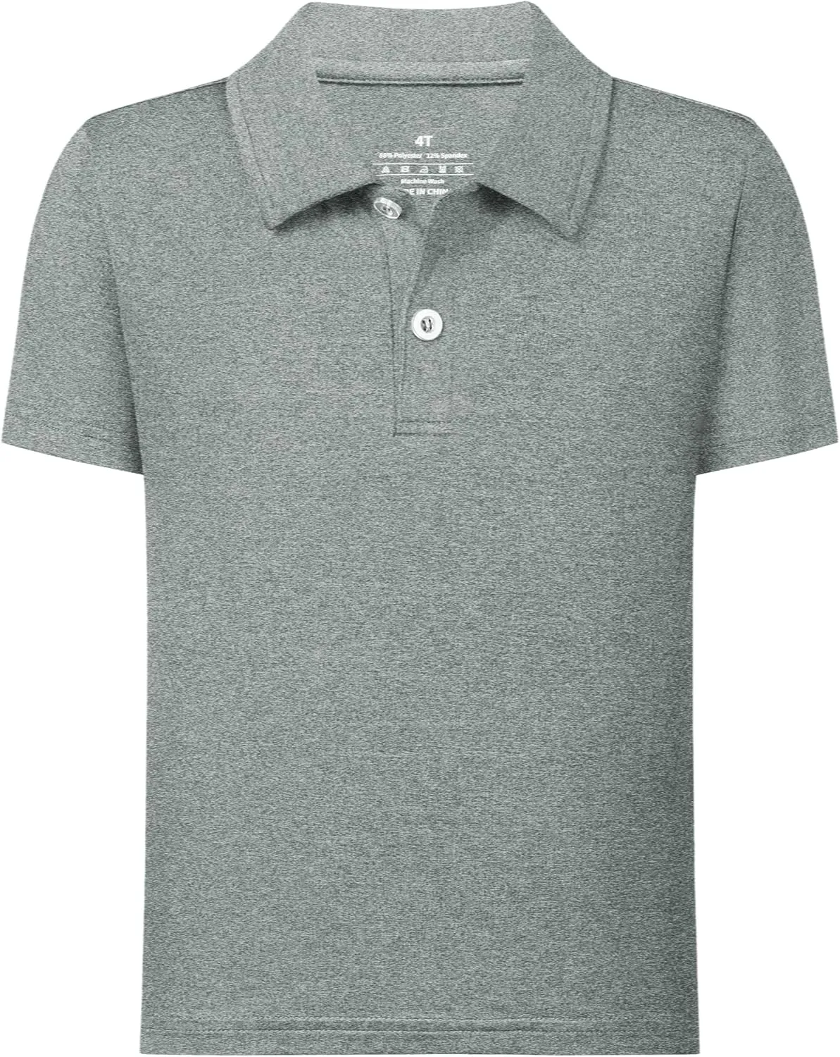 QBK Boys' Active Performance Golf Polo Shirts Kids Dry Fit School Uniform for Toddler to Youth
